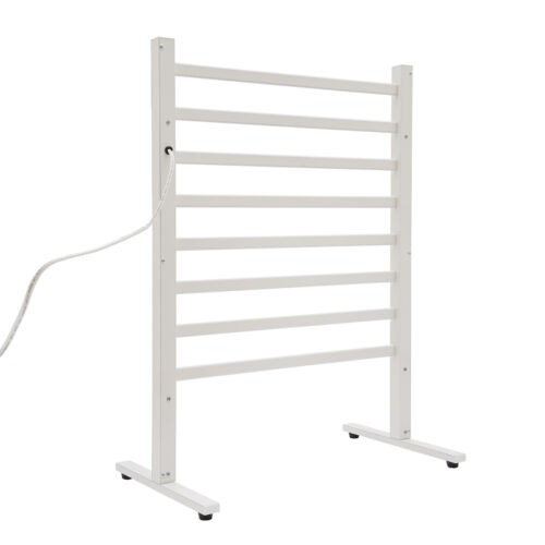 Electric Floor-Standing Towel Warmer Rack with Fast Heating & Timer