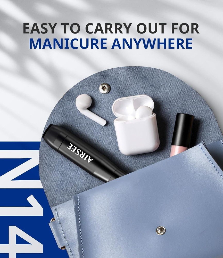 Studio Basic Electric Nail Drill, USB Portable Nail E File Machine for Profes...