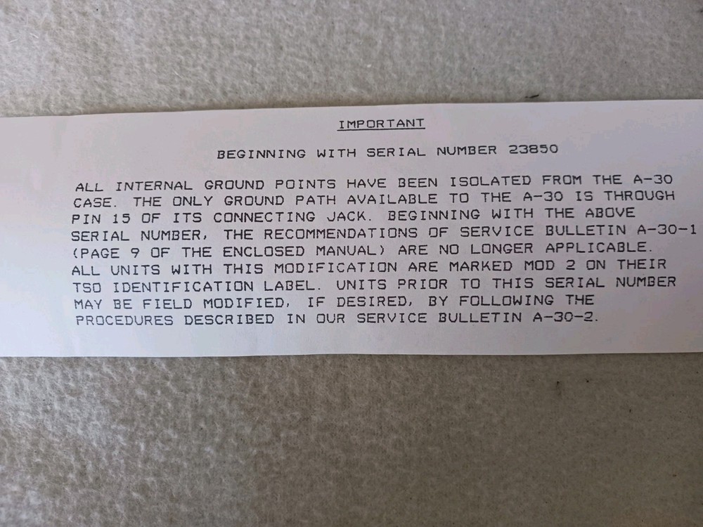 ACK Technologies A-30 Encoder