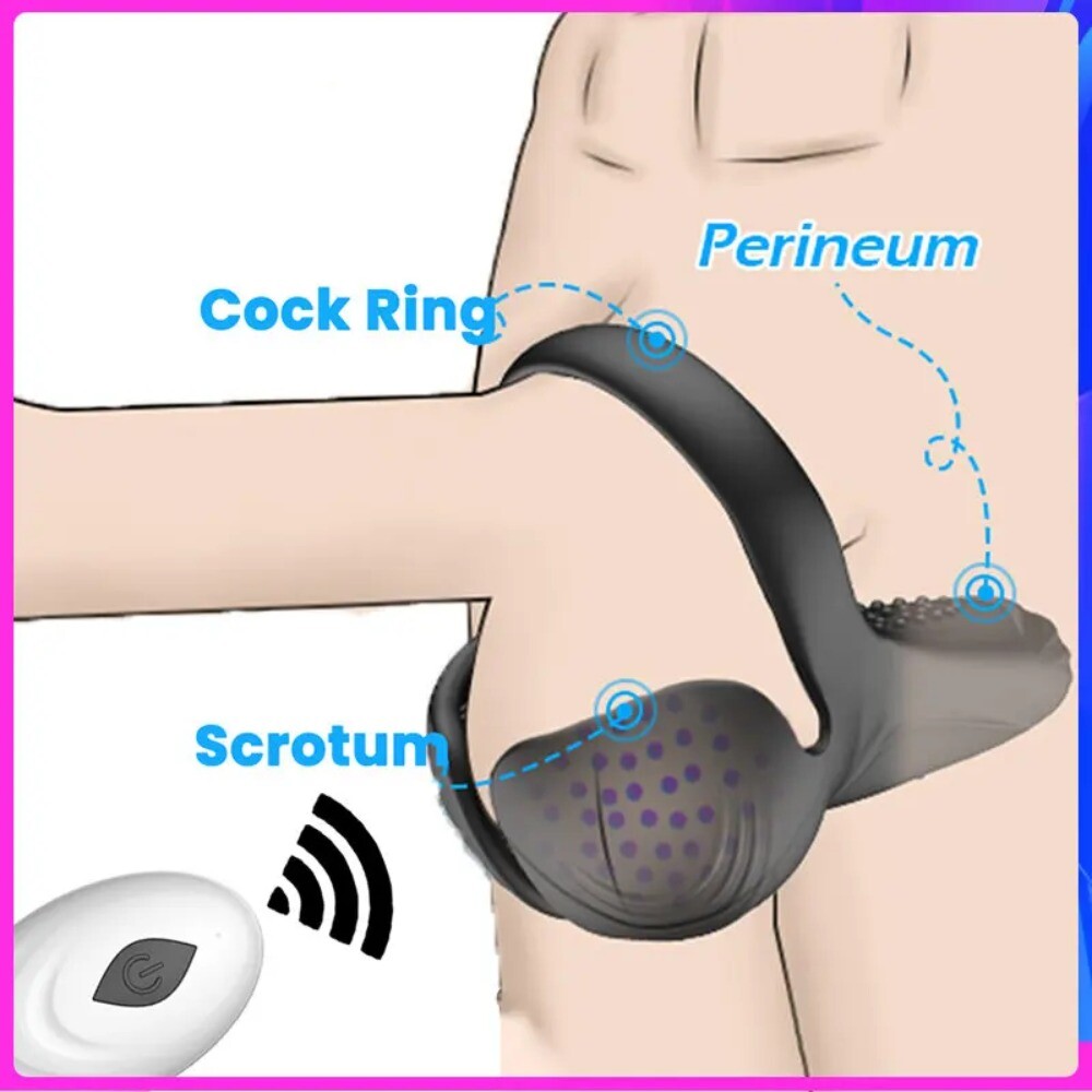 Male Electric Remote Control Ring Stretcher Enhancer Penis for Delay Ejaculation