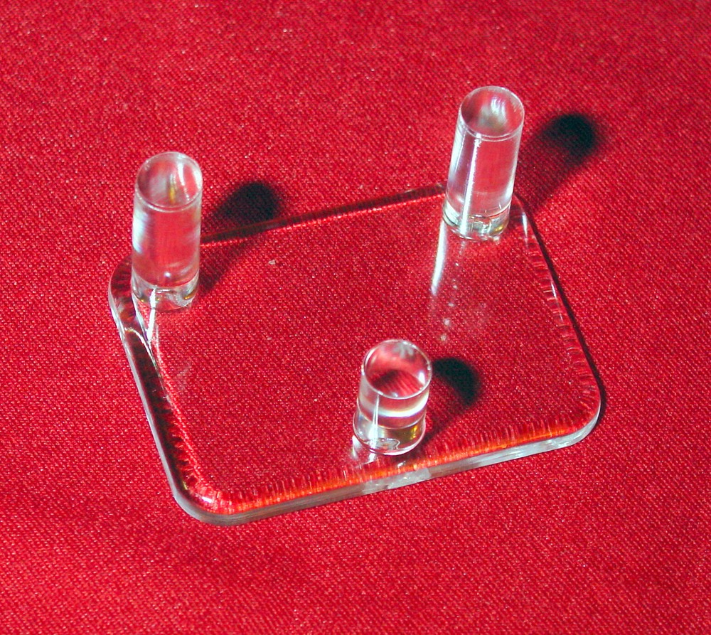 *#Small 2" Three (3) Peg Display Stand Geodes, Shells, Clusters Odd shaped items