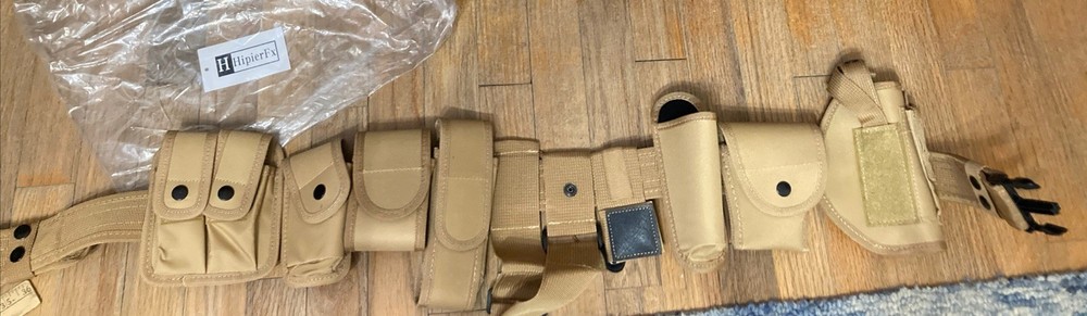 Tactical Duty Pouch Belt Khaki