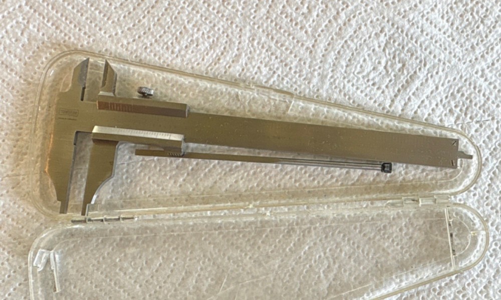 Schweizer Vernier Caliper Precision Measuring Tool with Protective Storage Case