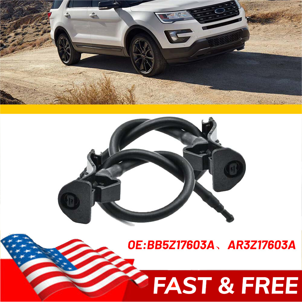 For Ford Explorer 2011-2018 Windshield Wiper Washer Nozzle Sprayer Jets 2pcs