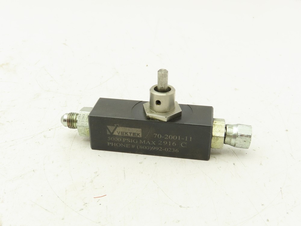 Vektek 70-2001-11 Precision Inline Flow Control Valve Needle 5000PSI 3GPM
