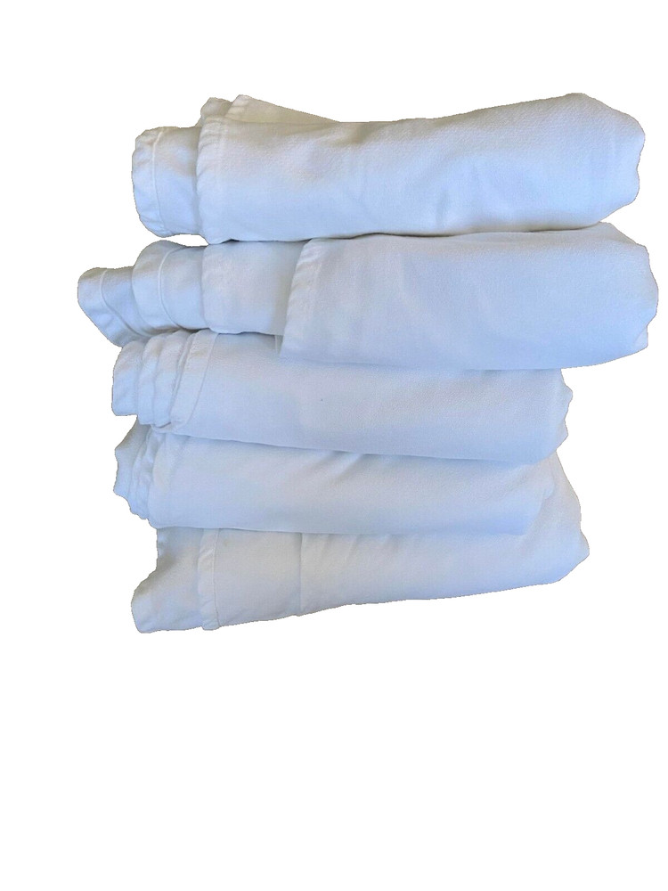 Pack of 5 - White Round Tablecloth 90" inches