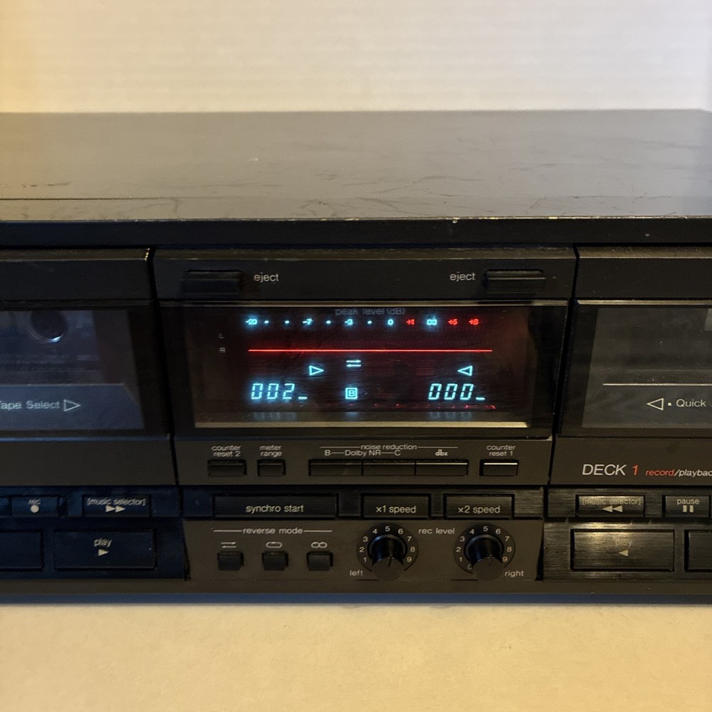 Technics Double Cassette RS-TR555 Partially Tested-Works