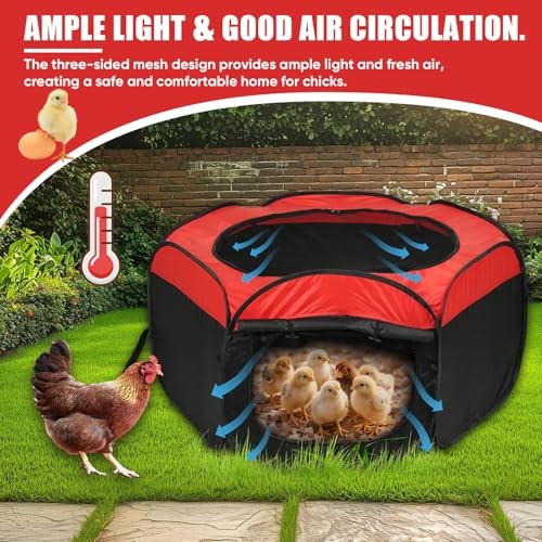 Chick Brooder Box for Baby Chicks,Brooder Box for Chick Starter Kit Pop-Up