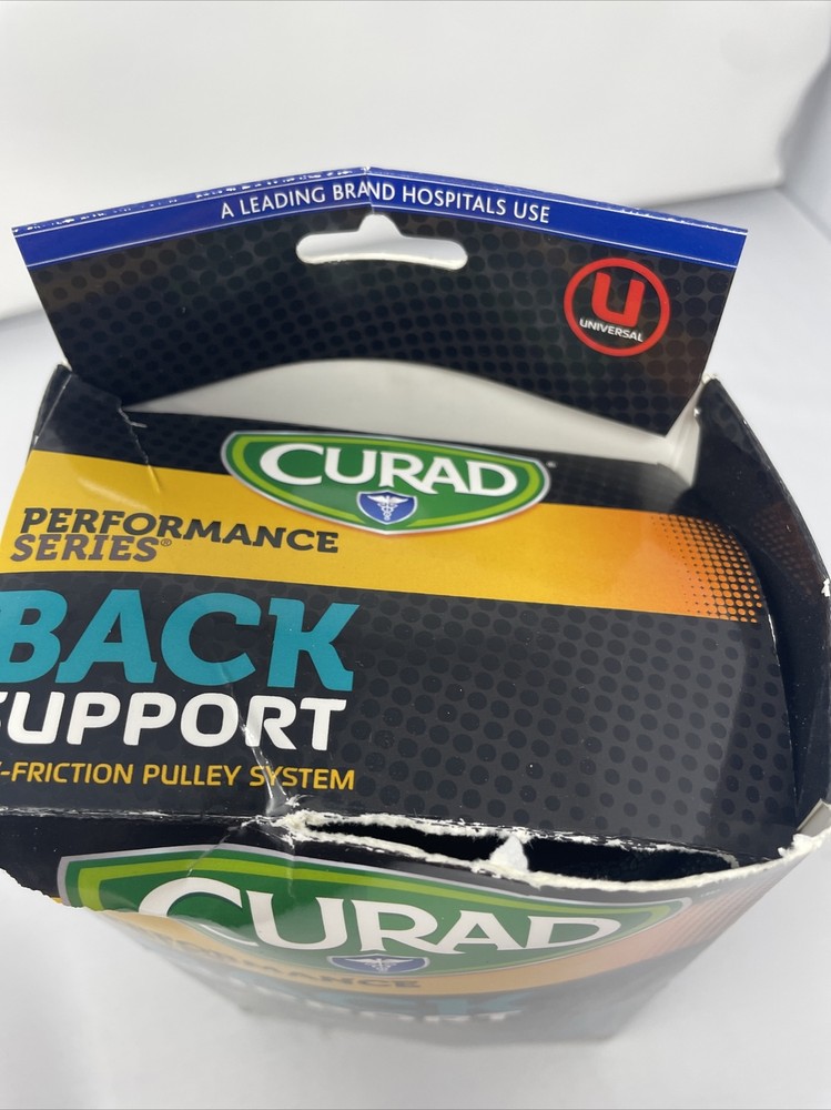 Curad Lower Back Support, Curad, Lightweight, Black universal size