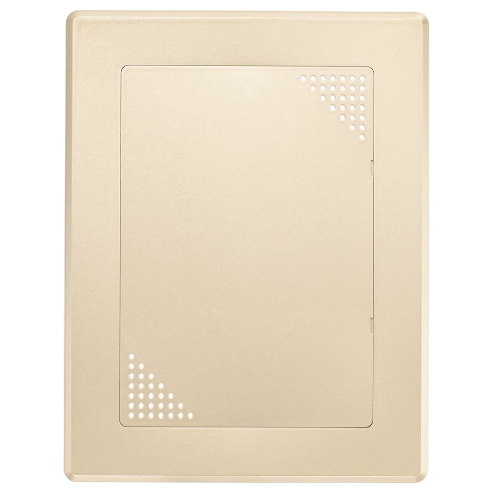 1-Pack Access Panel for Drywall, 7x5" Plastic [Gold Tone, Ventilated Rectangle]