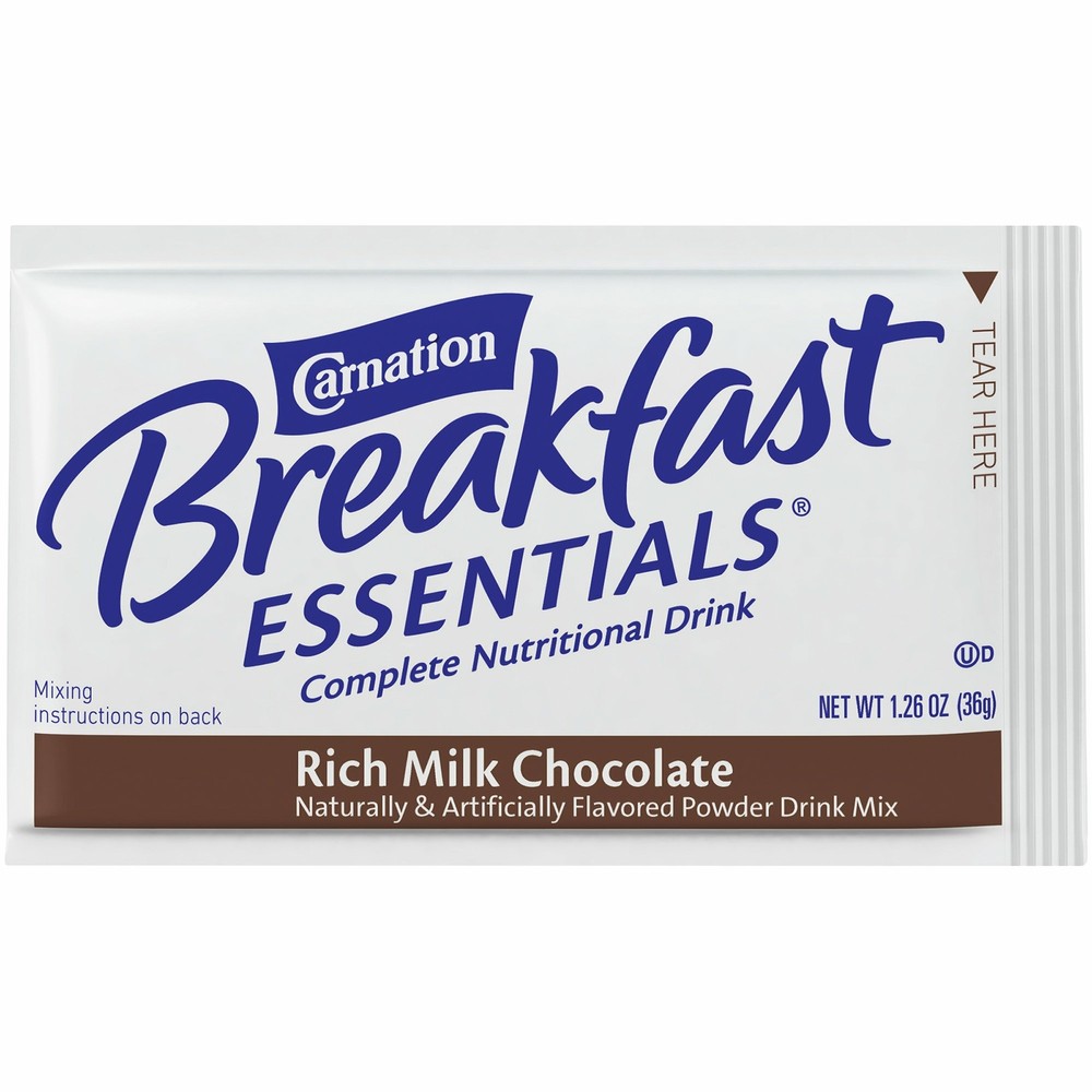 Nestle Carnation Breakfast Essentials Complete Nutritional Drink Chocolate 60 Ct