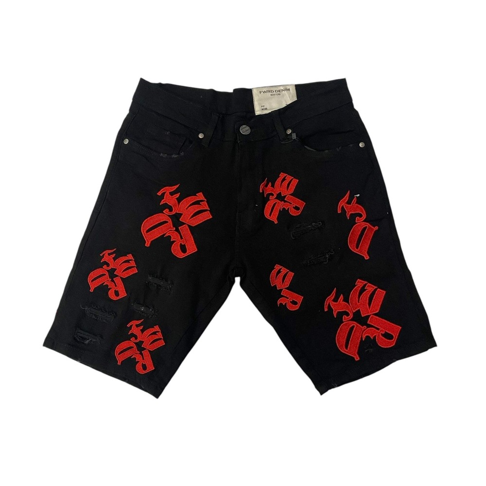 Men FWRD DENIM & CO. EMB Denim Short