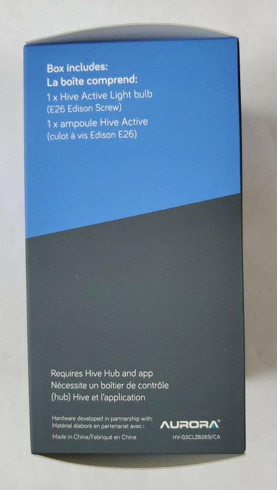 Hive Active Light 9.5W Color Changing Smart Light Bulb - Sealed Box