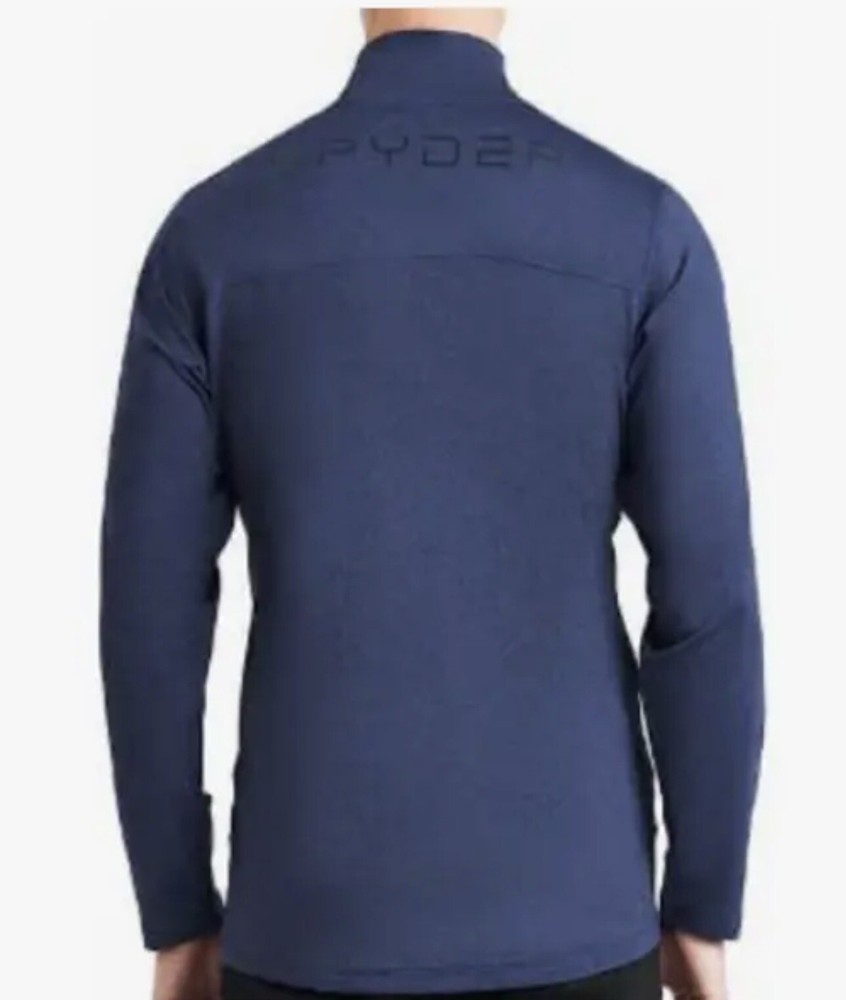 NEW Men's SPYDER Performance 1/4 Zip Pullover Medium Blue ProWeb