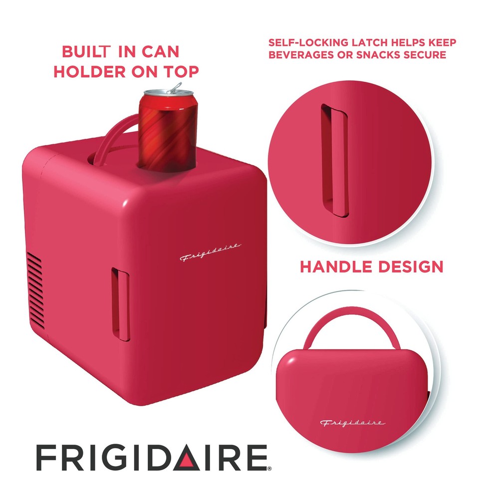 Frigidaire Curtis Retro Mini Compact Beverage Refrigerator For Keeping Office