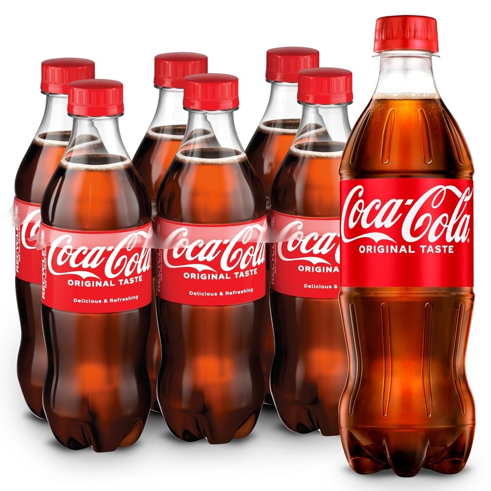 Soda Soft Drinks, 16.9 fl oz Bottles, 6 Pack - Classic Cola Soft Drink Pack