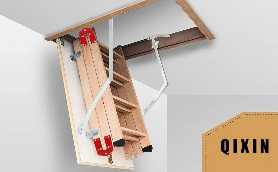 2Pcs Attic Ladder Hinge Pull Down Stair Parts Replacement Kit...