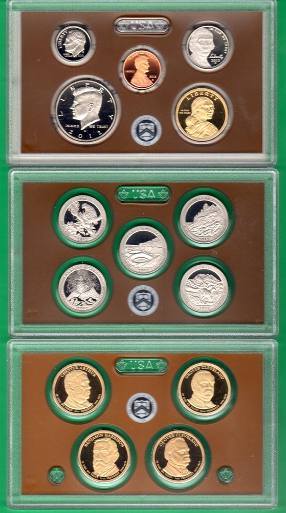2010 through 2019 CLAD PROOF SETS 10 complete sets WITH 2019W 1 CENT