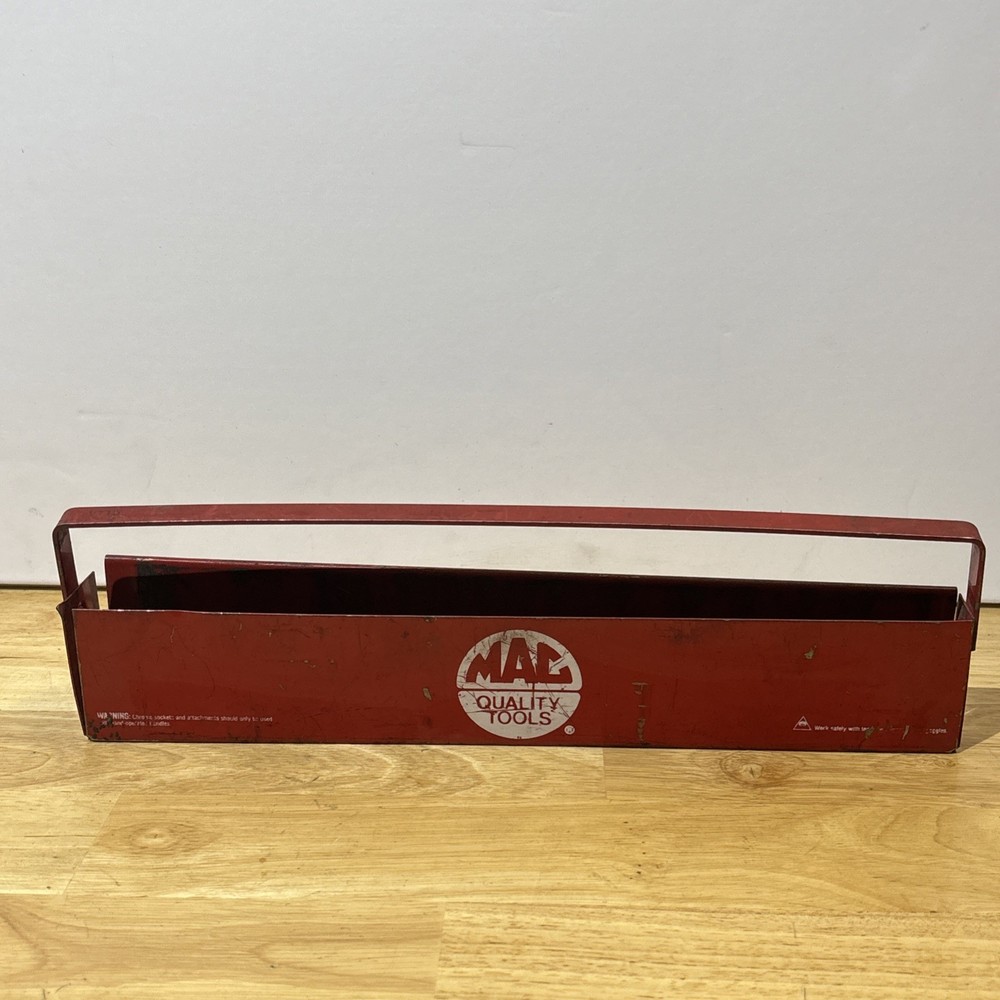 Mac Tools 13.5" Deep Socket Tray Holder Organizer Red VT15 READ!