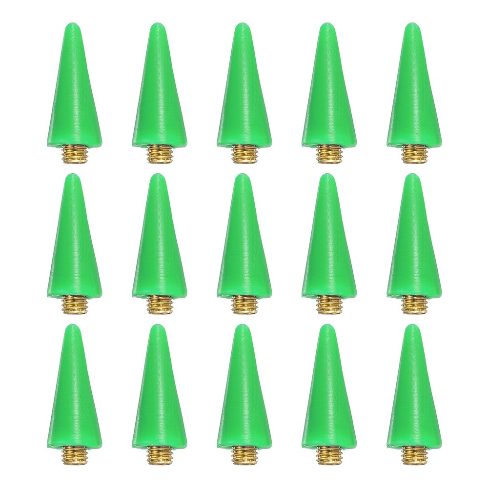 15Pcs Wax Head Tips, Rhinestone Picker Tool Wax Pencil Tips, Green