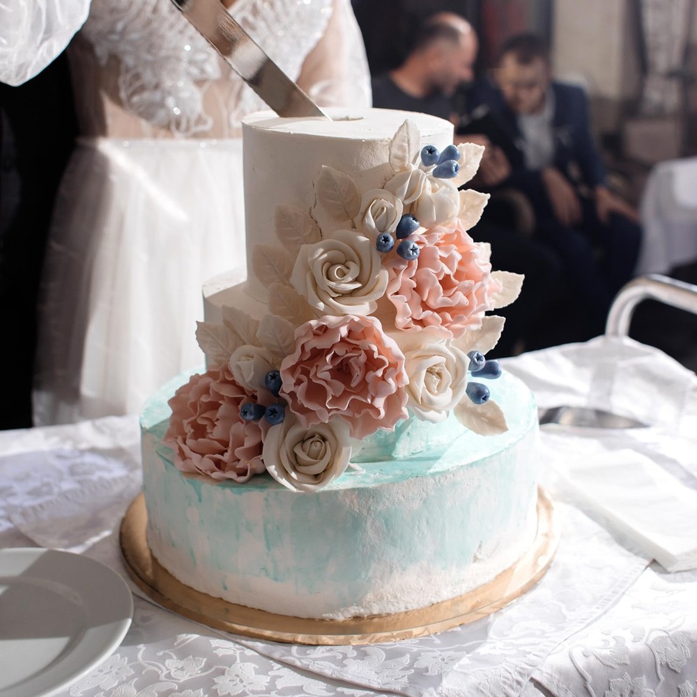 7.8 Inch Round Foam Cake Model Dummy Decorating Practice Wedding Display
