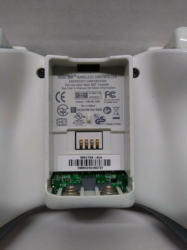 Official Microsoft Xbox 360 WHITE Wireless Controller Genuine OEM Tested