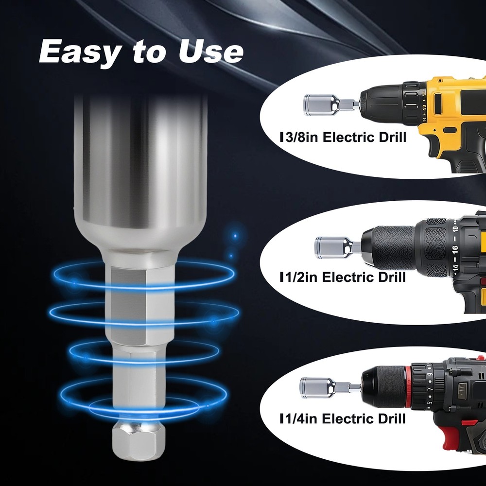 Electric Drill Adapter Winch Handle Comfort Grip Crank Handle Replacement