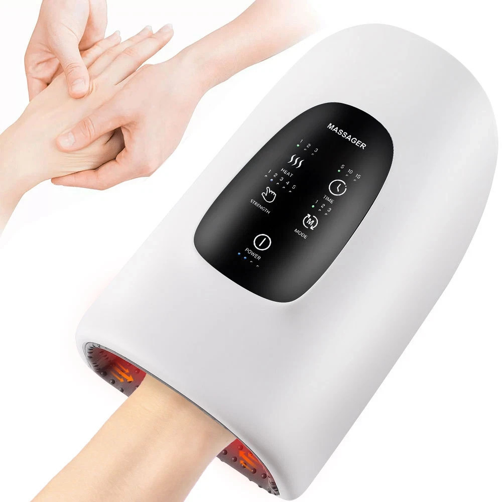Hand Massager with Heat and Compression - Personal Massage Machine