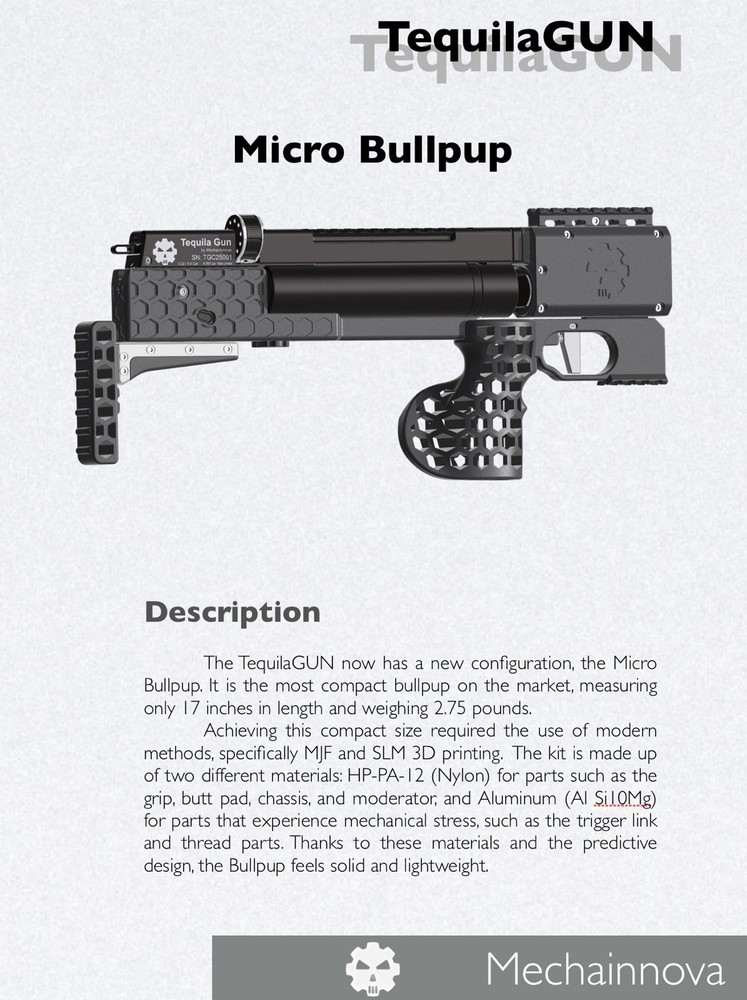 TequilaGUN Micro Bullpup PCP