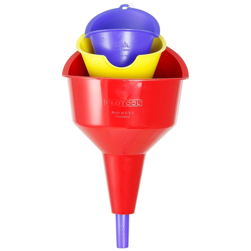 3 Pack Super Funnel Trio Multi Purpose Plastic Funnel Set Multi Purpose New