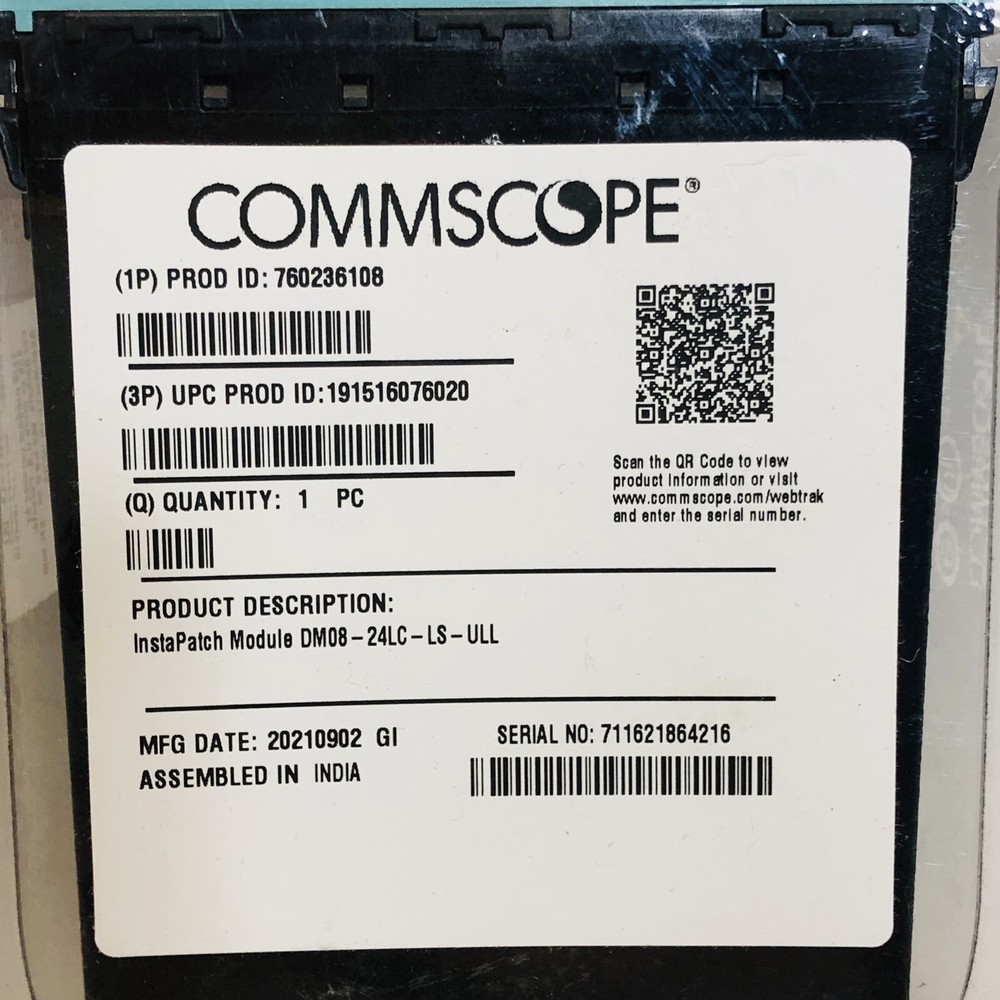COMMSCOPE #DM08-24LC-L8-ULL INSTA PATCH MODULE
