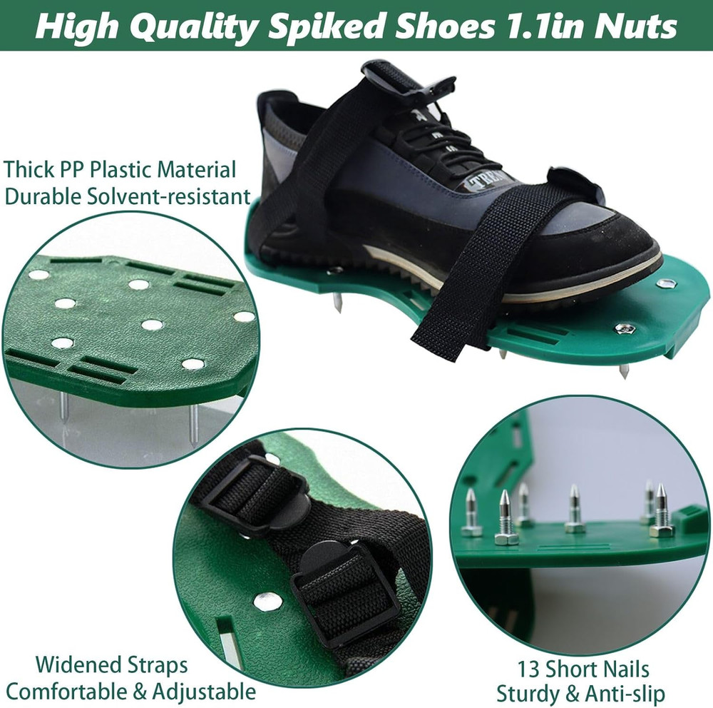 9 Inch Screed Spiked Roller Self Leveling Concrete Roller Epoxy Roller Spike Sho