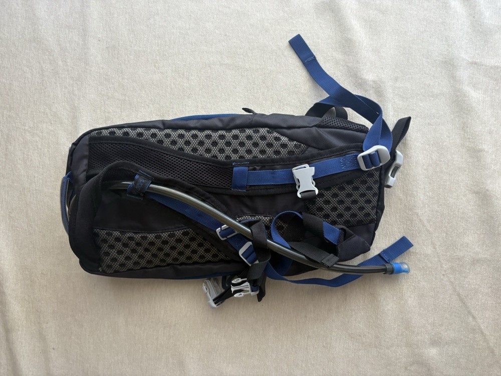 Embark Hydration Backpack Black Blue Reflective Accents Lightweight Hiking Pack