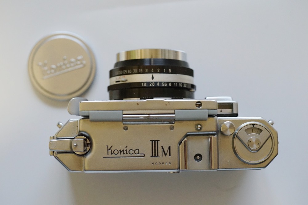 @RARE@ Full/ Half Frame Konica IIIM Rangedinder with Half Frame Adapter!