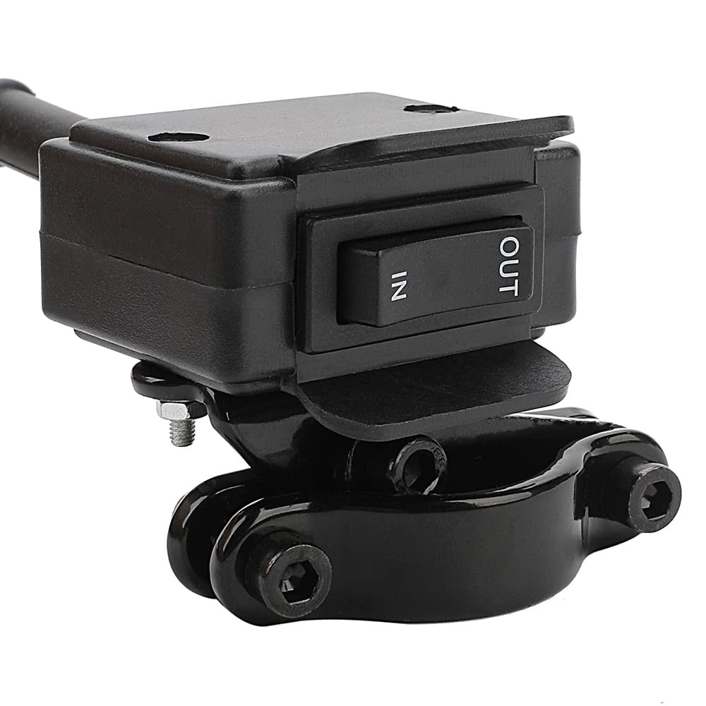 12V Winch Switch with Mounting Bracket Rocker Thumb Switch, Black