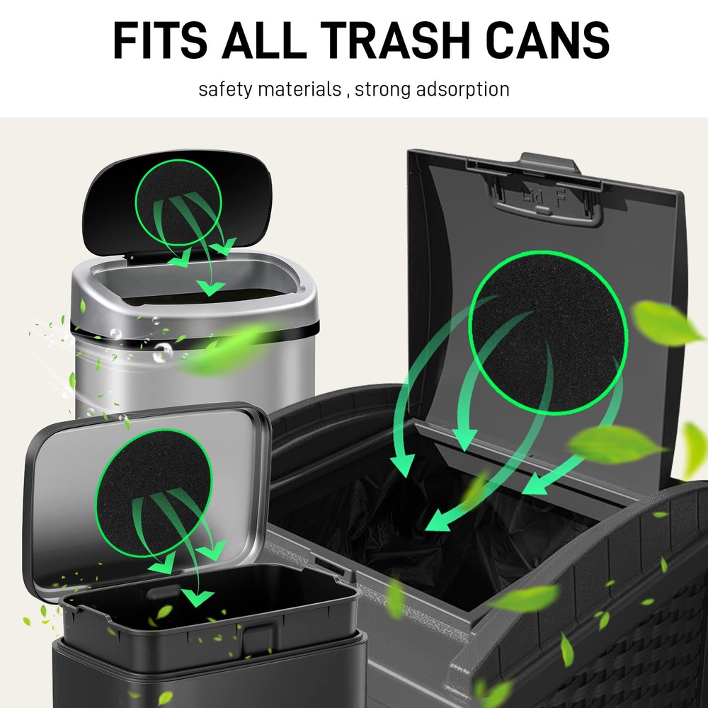 Sustainable 6 Pack Activated carbon filter for Long-Lasting Compost Odor Control