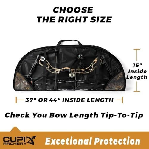 Lightweight Compound Bow Case - Soft Bow Bag with Arrow Pocket & Backpack Straps