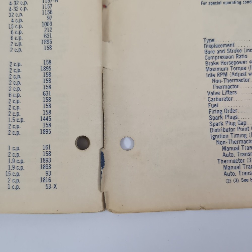 Shop Tips Ford 1967 Announcement Issue Spec Guide 1966