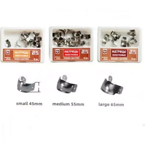 Dental Flexible Lugs Matrix Sectional Hole Protrusions Matrices System 3 Types