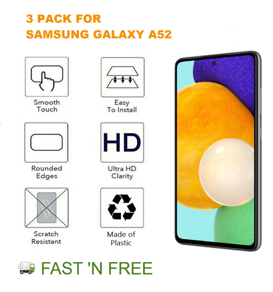 Samsung Galaxy A52 Screen Protector 3 Pack