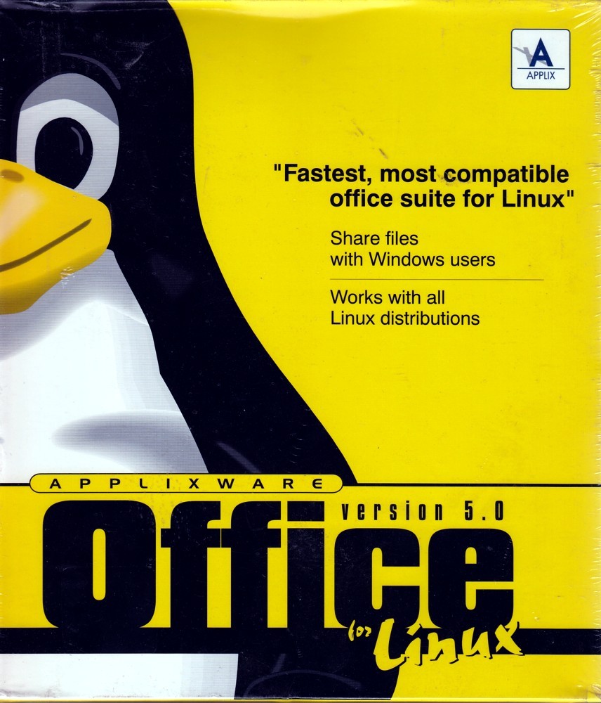 Applixware 5.0 OFFICE SUITE for Linux Applix works with all Linux distributions