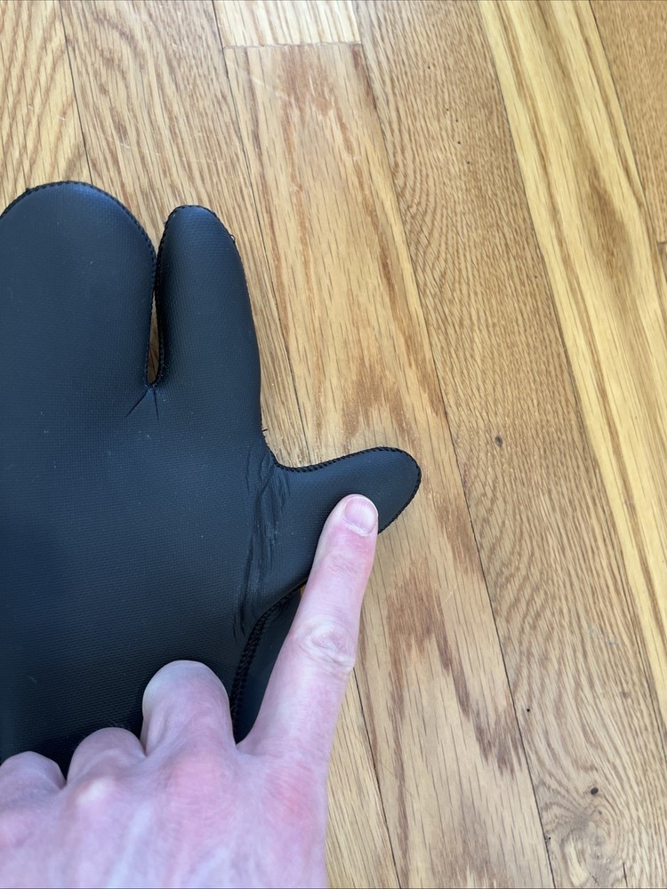 Rip Curl 3 Finger 5mm Diving Gloves Size Medium