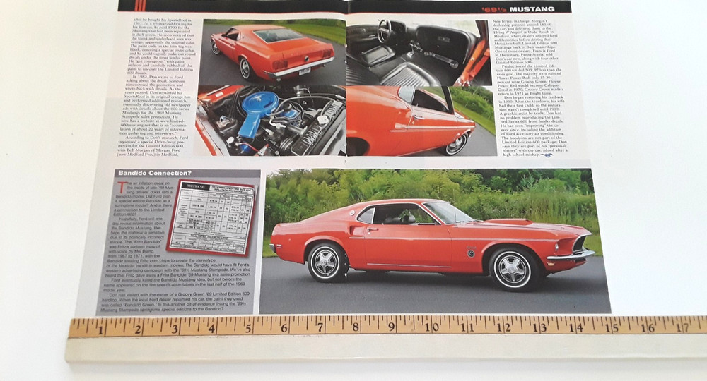 1969 MUSTANG LIMITED EDITION 600 ORIGINAL 2010 ARTICLE