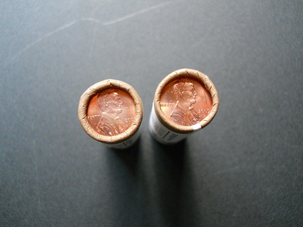 U.S. Mint 2009 P&D Lincoln "Formative Years" Cent Rolls (No Box)