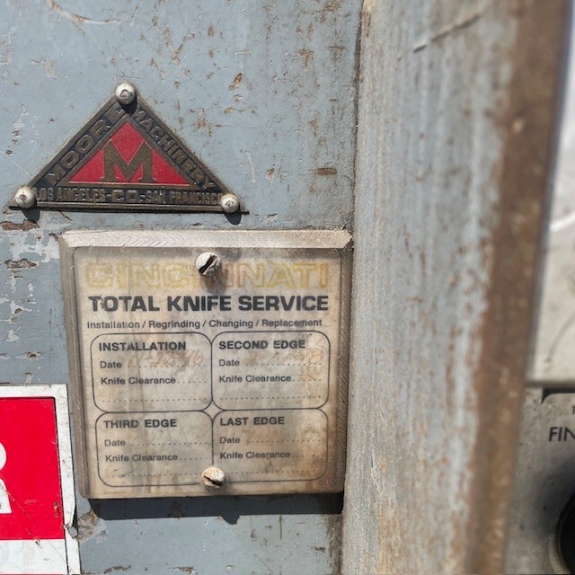 CINCINNATI MODEL 1810 MECHANICAL POWER SQUARING SHEAR