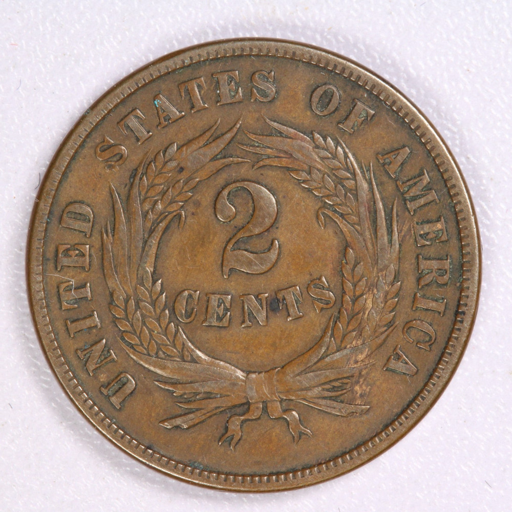 1864 Two Cent Piece 2C-AU