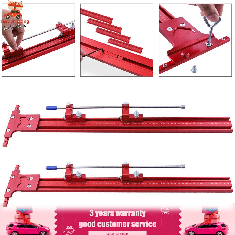 Parallel Rail Guide System Track Saw Woodworking Guide Carpentry Tool Set 120cm