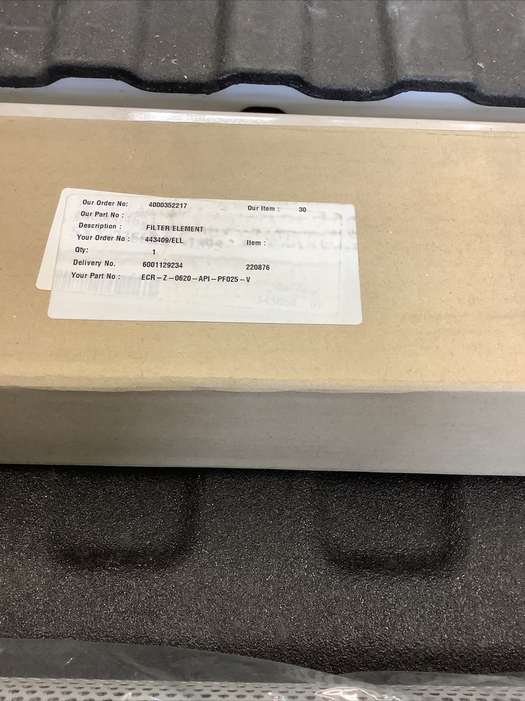 Indufil Filter Element ECR-Z-0620-API-PF025-V