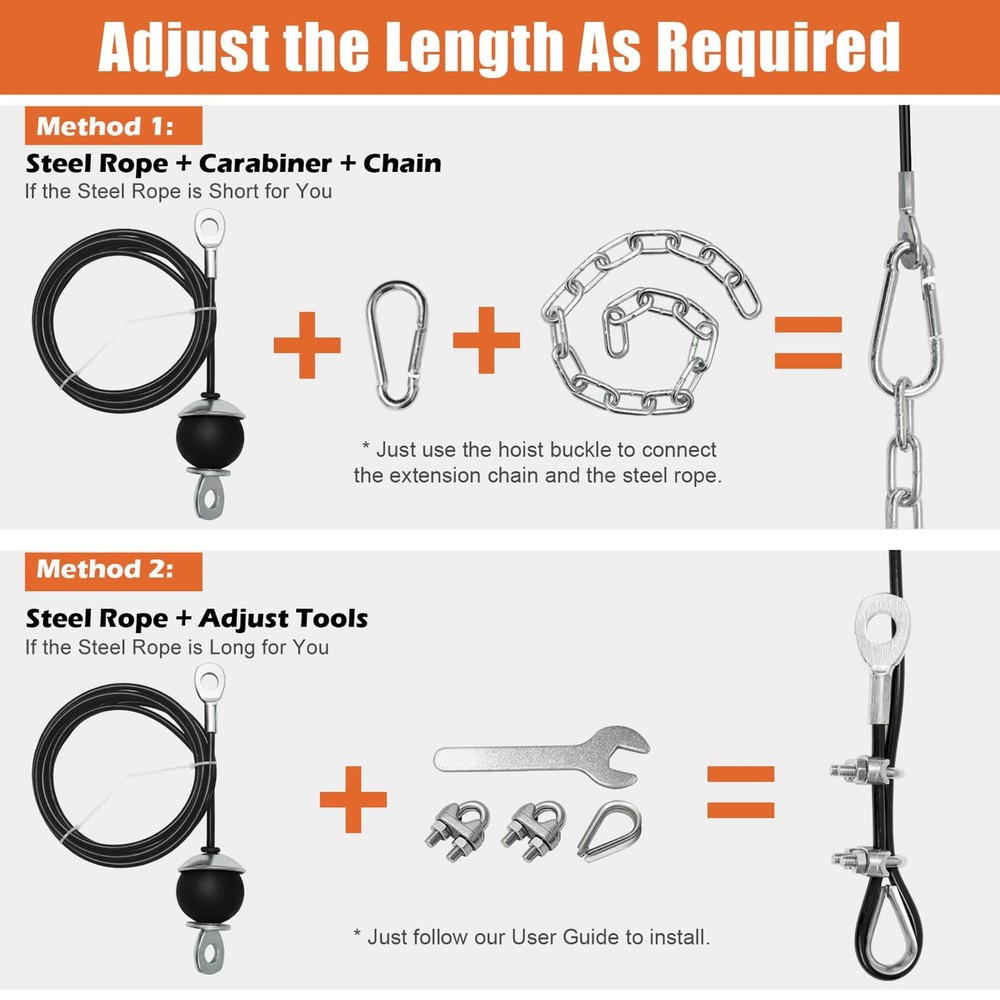 Home Gym Pulley System, Tricep Workout Pulley System for LAT Pulldown, Biceps...