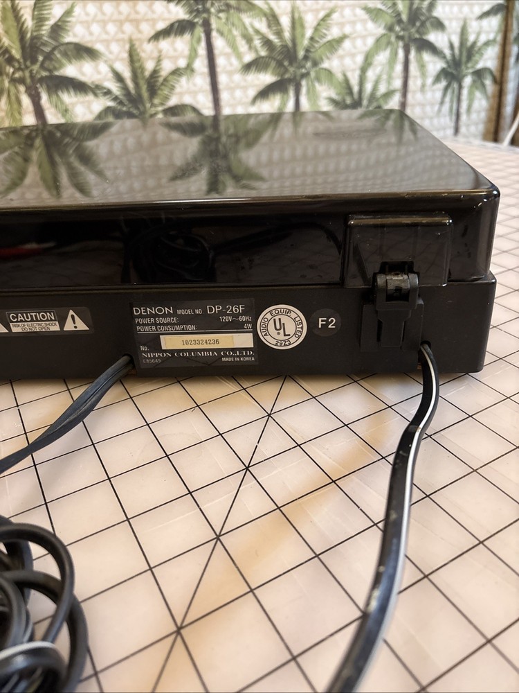 DENON DP-26F Full Automatic Turntable Record Player Unit Ready Tested Working